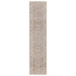 Long narrow runner rug with same pattern and color palette as primary rug