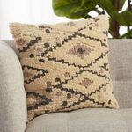 Product Image 2 for Sidda Cream/ Dark Gray Tribal Down Throw Pillow from Jaipur 