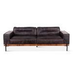 Product Image 3 for Chiavari Distressed Antique Ebony Leather Sofa from World Interiors