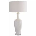 Product Image 1 for Strauss White Ceramic Table Lamp from Uttermost