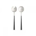 Product Image 1 for Mito Stainless Steel & Salad Serving Set  - Brushed - Black Cable from Costa Nova