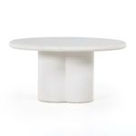 Grano Dining Table Textured White Concrete image 4