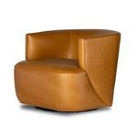 Product Image 13 for Mila Upholstered Ontario Camel Leather Swivel Chair from Four Hands