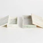 Product Image 5 for Johanna Marble Lidded Boxes, Set Of 2 from Napa Home And Garden