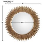 Product Image 2 for Marlo Round Gold Mirror from Uttermost
