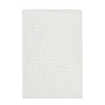 Folded throw blanket showing waffle weave front side without the reverse visible