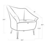 Product Image 3 for Chloe Velvet Chair from Regina Andrew Design