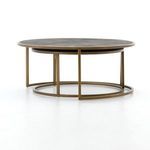 Product Image 21 for Shagreen Antique Brass Round Nesting Coffee Table from Four Hands