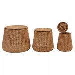 Product Image 8 for Piper Woven Rattan Baskets With Lids (Set Of 3 Sizes) from Creative Co-Op