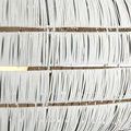 Close-up highlighting natural finish and fragile appearance of metal rings and strips