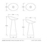 Product Image 12 for Argemone Candle Holders, Set of 2 from Arteriors