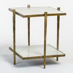 Product Image 1 for Ren Brass Aluminum End Table from Alder & Tweed