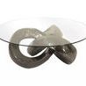 Product Image 2 for Trifoil Coffee Table, Liquid Silver w/Glass from Phillips Collection