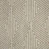 detailed top view highlighting the intricate triangular and linear pattern texture of the rug