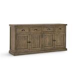 Product Image 3 for Arden Reclaimed Pine 4 Drawer 4 Door Sideboard from Classic Home Furnishings