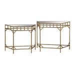 Product Image 1 for Gold Leaf And Antique Mirror Nested Tables from Elk Home