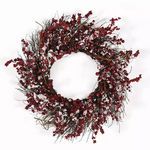 Product Image 1 for Snowy Ilex Berry Wreath 24" from Napa Home And Garden