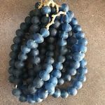 Product Image 4 for Vintage Sea Glass Beads Dark Blue 1.25" Diameter from Legend of Asia