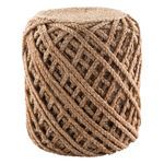Product Image 1 for Guna Textured Tan Cylinder Pouf from Jaipur 