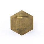 Product Image 3 for Ozur Hexagon Wall Planter Brass from Four Hands