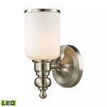 Product Image 1 for Bristol Collection 1 Light Bath In Brushed Nickel  from Elk Lighting