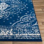 Product Image 1 for Chester Dark Blue/ White Rug from Surya