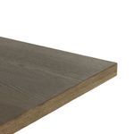 Close-up on corner and bowtie-shaped leg featuring visible mortise and tenon joinery detail
