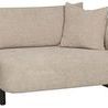 Lola Modular Sectional shown from a front angled view revealing the wide seat and modular right arm configuration