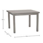 Product Image 9 for Club Aluminum Midnight Square Dining Table from Summer Classics