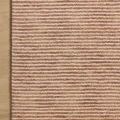 Corner view on light wood floor highlighting rug edges and scale