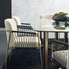 Product Image 4 for Cream Fabric Modern Remix Woven Dining Chair from Caracole