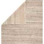 Back side showing flat woven texture with muted stripes in tan and beige tones