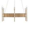 Product Image 7 for Monzie 6-Light Rattan Rope Chandelier from Currey & Company