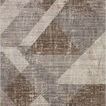 Austen Stone / Bark Rug with muted earth tones and geometric abstract pattern in shades of brown and gray.