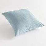 Cooper Square pillow angled slightly showing soft texture and plump profile
