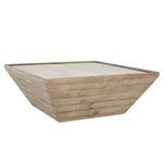 Product Image 1 for Dalton Square Reclaimed Pine Wood Coffee Table from Classic Home Furnishings
