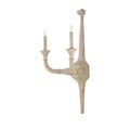 Side profile of Aleister Wall Sconce with subtle shadows and visible mounting plate