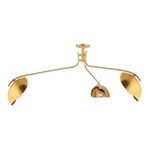 Product Image 2 for Avondale 3-Light Semi Flush - Aged Brass from Hudson Valley