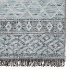 Product Image 4 for Ravi Indoor / Outdoor Border Gray / Light Blue Area Rug from Jaipur 