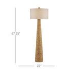 Product Image 11 for Birdsong Natural Hyacinth Floor Lamp from Currey & Company