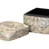 Product Image 3 for Ink Blot Curved Box In Grey & Cream Lacquer from Jamie Young