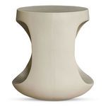 Rothko Outdoor Stool with narrowed midsection and symmetrical curved cutouts on both sides