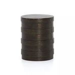 Product Image 1 for Trello Drum End Table Textured Brass from Four Hands