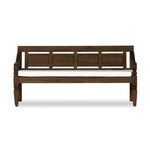 Product Image 4 for Foles Brown Wooden Outdoor Bench (Cushion Included) from Four Hands