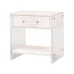 Product Image 1 for Sonia Pearl Shagreen 1-Drawer Resin Nightstand from Essentials for Living