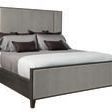 Product Image 1 for Linea Upholstered Cerused Charcoal Panel Bed from Bernhardt Furniture