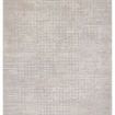 Abstract modern rug in beige, gray, and cream with grid-like textured pattern, 6'7" x 9'6" size