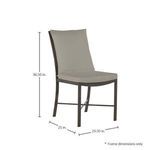 Product Image 2 for Monaco Aluminum Outdoor Side Chair from Summer Classics