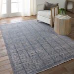 Product Image 5 for Dounia Transitional Striped Blue/ Light Gray Rug - 9' x 12' from Jaipur 