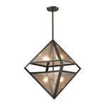 Product Image 1 for Mica 4 Light Pendant In Oil Rubbed Bronze from Elk Lighting